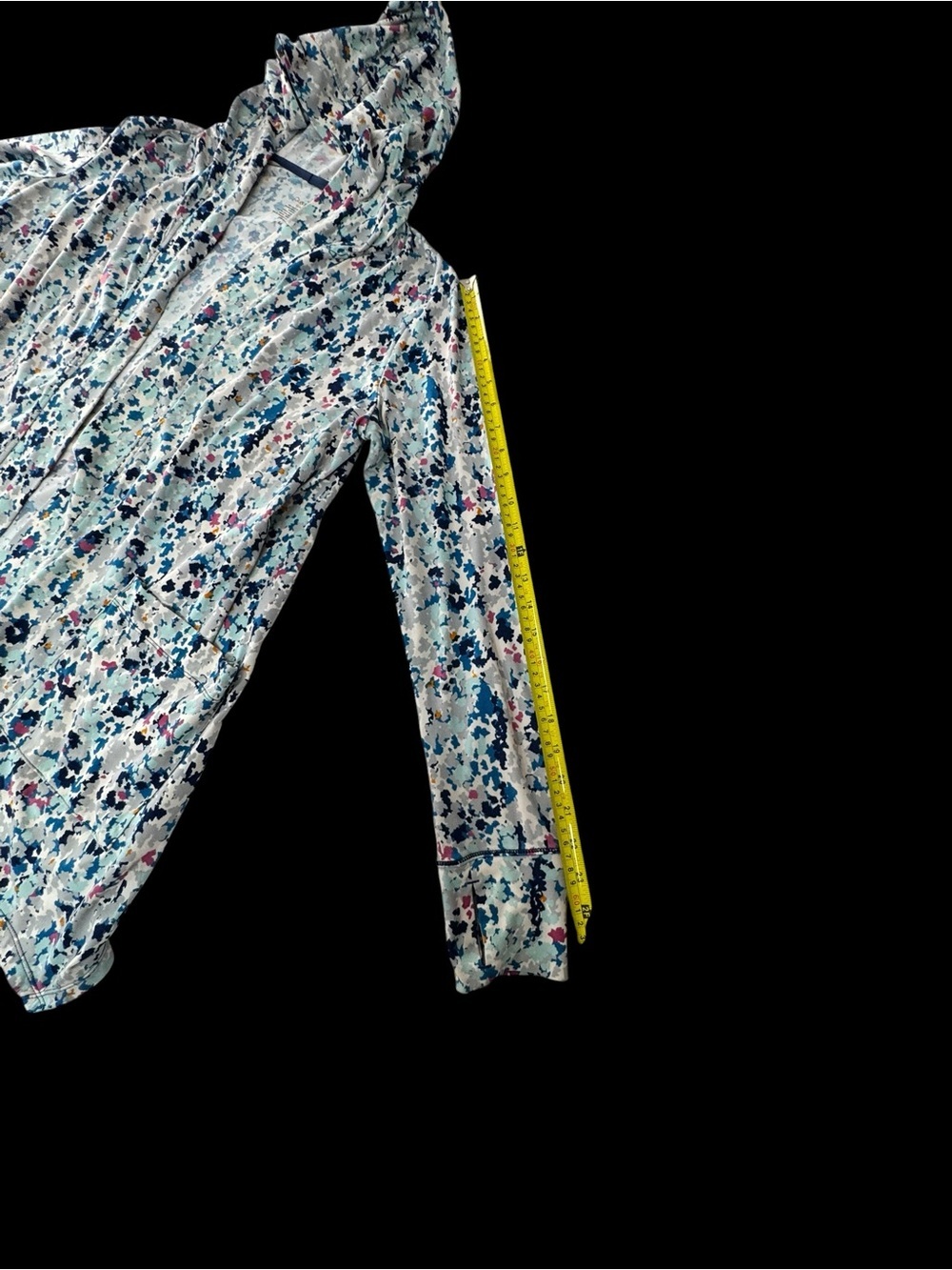 Cuddl duds Lightweight Floral Hooded Cardigan - Blue Multi - Picture 3 of 6